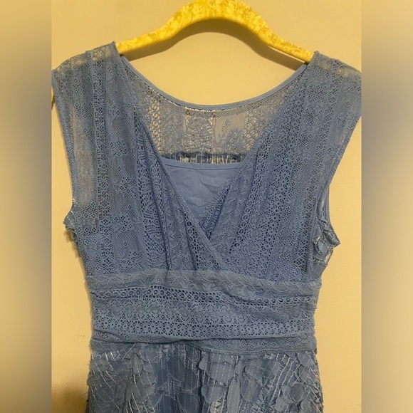 Anthropologie Liliflora‎ Lace Blue Dress - Picture 7 of 8